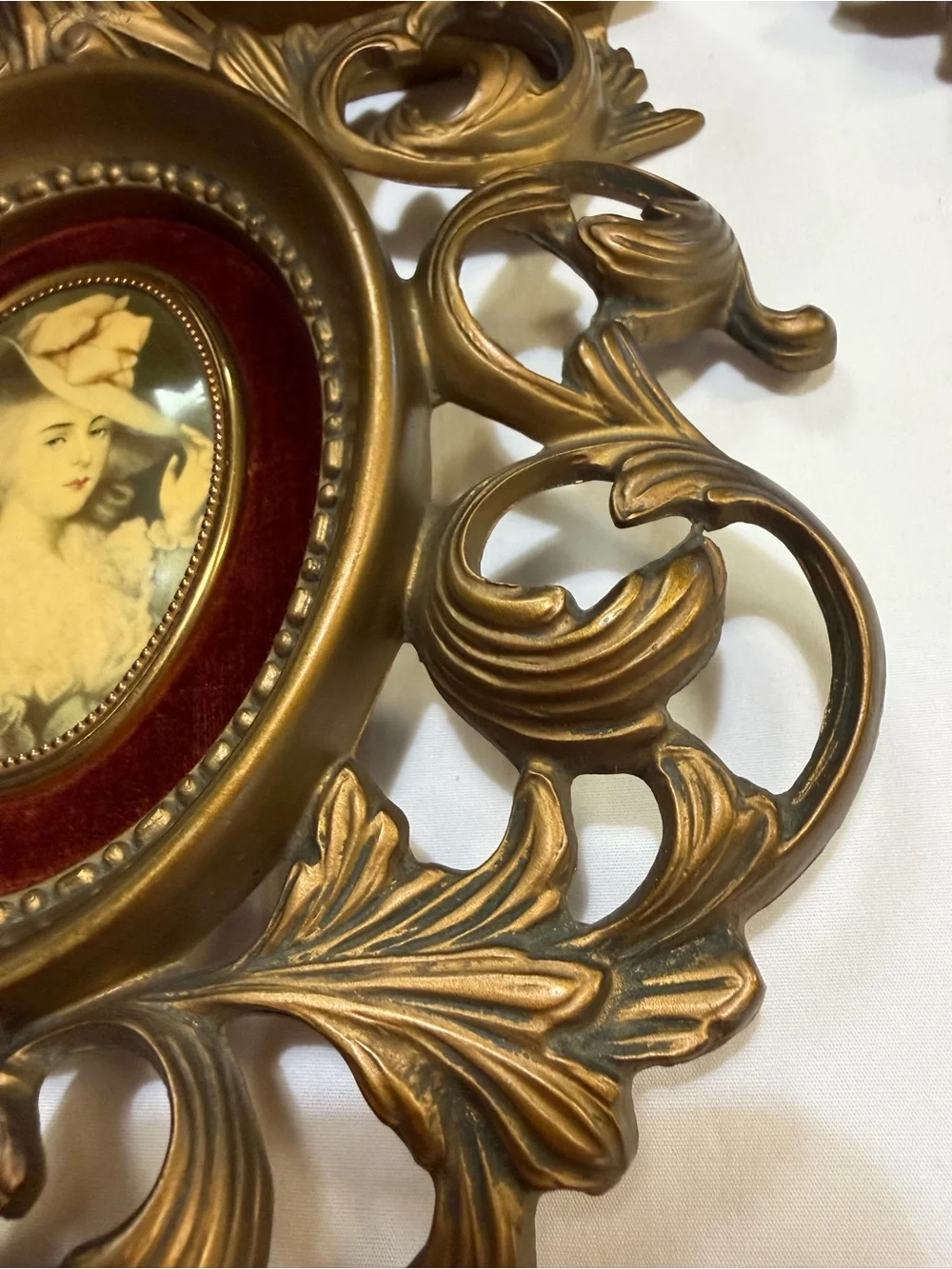 Pair of Cameo Creations Wall Shelf Sconces Victorian Hollywood Regency Gilded